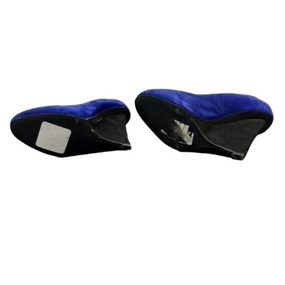 David Dixon sky high heels electric blue suede women shoes size 8 - Picture 5 of 7